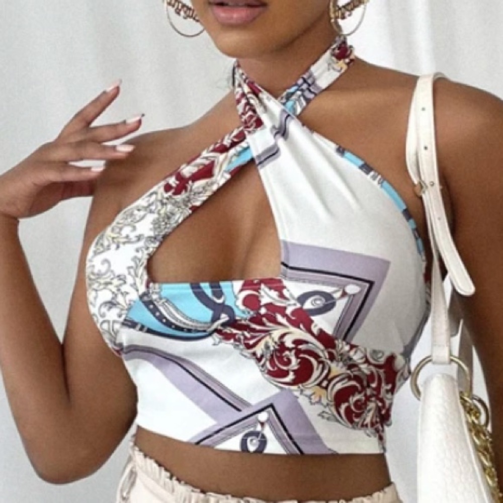 halter crop top